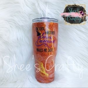 Hocus Pocus 24oz Glitter Hot/Cold Tumbler w straw